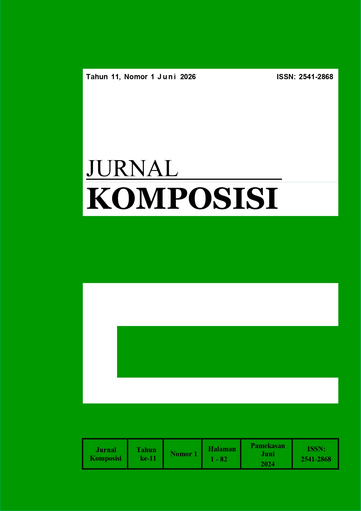 					View Vol. 11 No. 1 (2026): JURNAL KOMPOSISI
				
